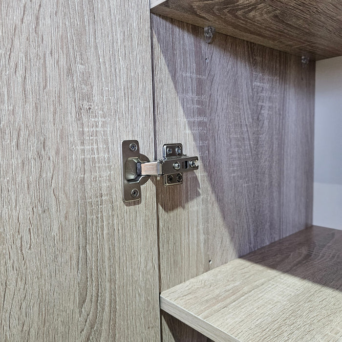 Single Door Pantry Walnut, 40cm
