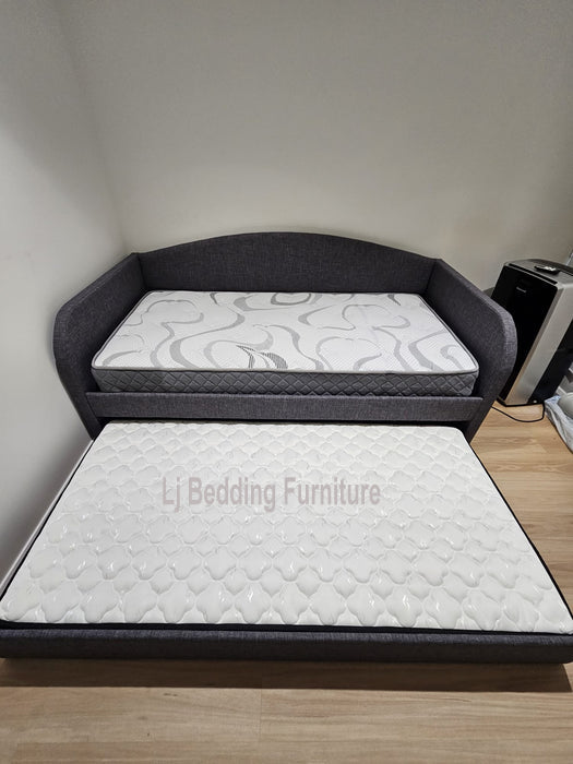 Charlotte Daybed with Trundle in Dark Grey
