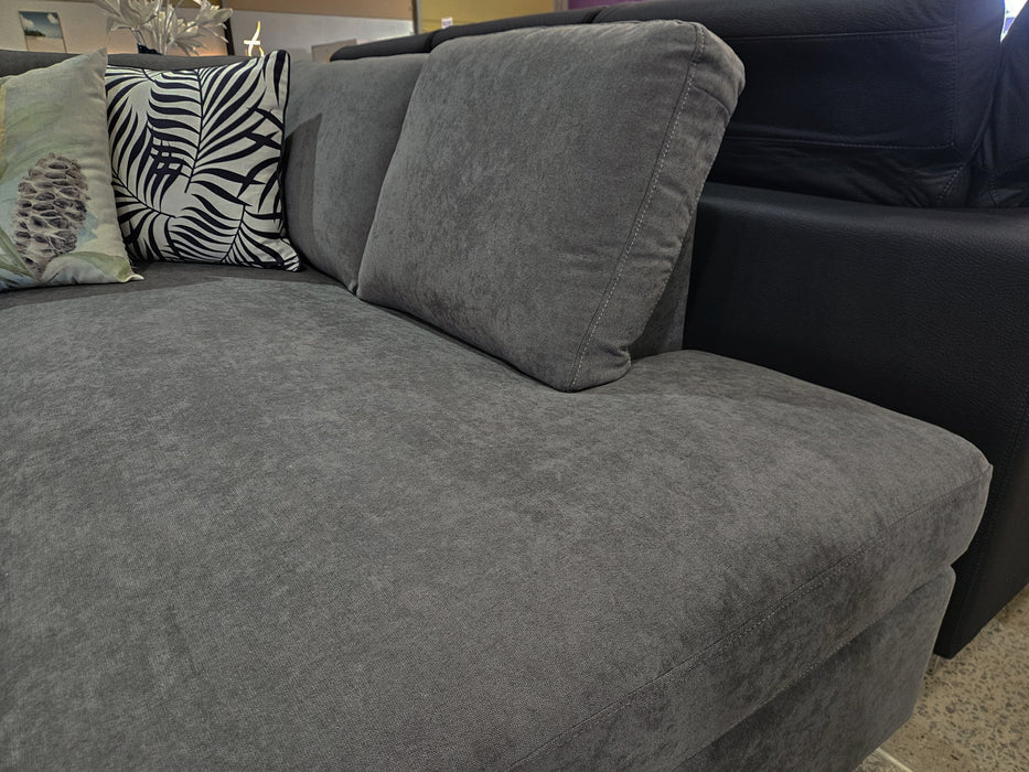 Kristie 4 Seater Chaise Lounge Dark Grey – Sofa | Sydney