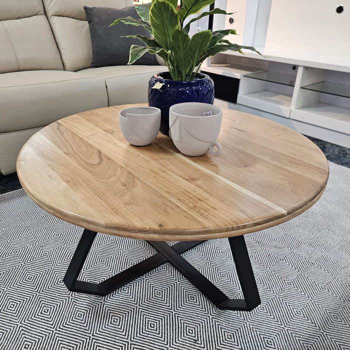 Vijun Industrial Round Coffee Table