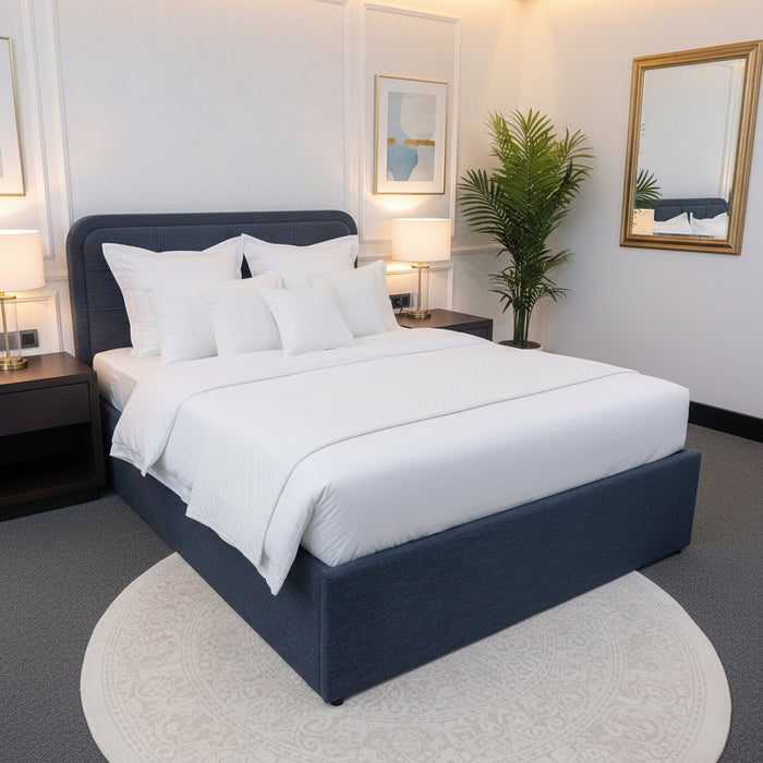 Bega Queen Bed Frame, Trundle Base, Dark Grey