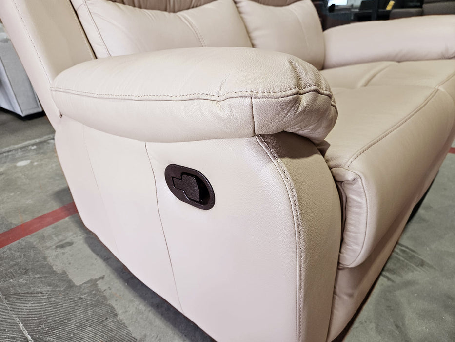 Maxie 5 Seater Full Leather Manual Recliner Lounge Suite
