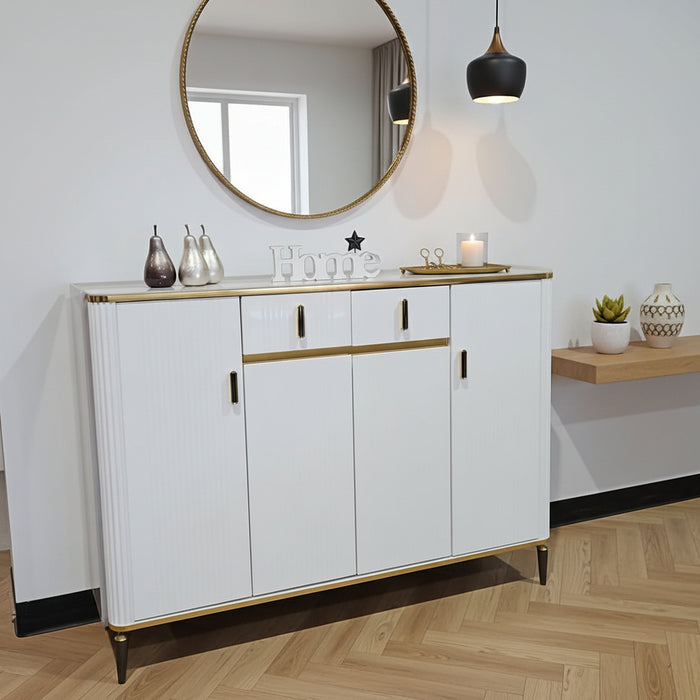 Amarelle 4 Door Shoe Cabinet FULLY ASSEMBLED