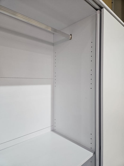 Luke Sliding Door Robe White 160cm
