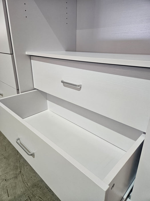 Luke Sliding Door Robe White 160cm