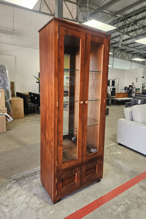 Hampton Cedar Australian Made Display Bookcase Cabinet