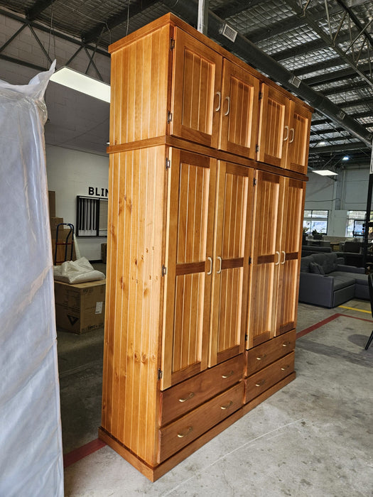 Hudson Large 3 Door Australian Made Timber Robe 180cm