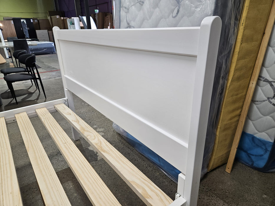 Waratah Australia Made Queen 52cm High Timber Bed Base White
