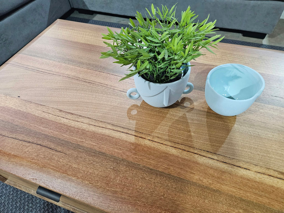 Sorrento Natural Rectangular Coffee Table - Living Room Table