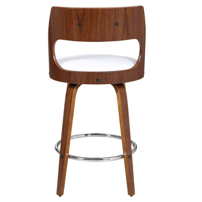 White Oslo Modern Barstool