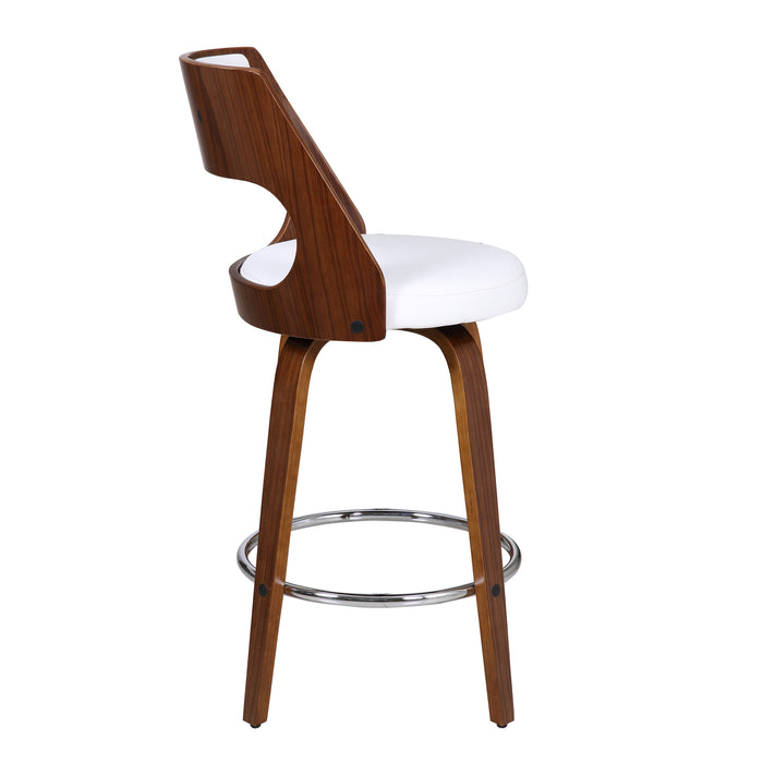 White Oslo Modern Barstool