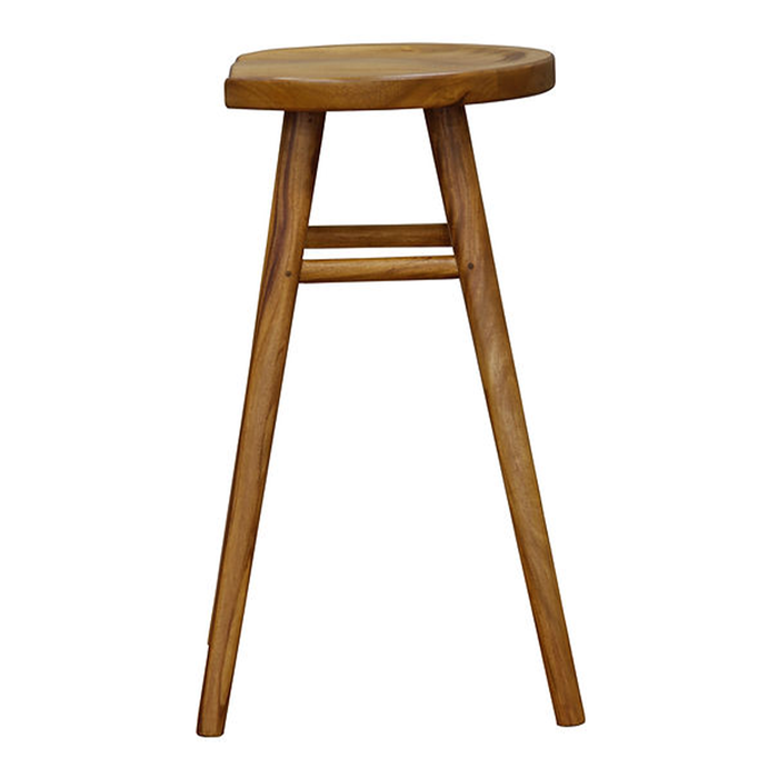 Scandinavian Caramel Timber Kitchen Counter Stool