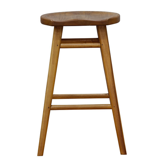 Scandinavian Caramel Timber Kitchen Counter Stool