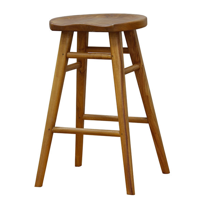 Scandinavian Caramel Timber Kitchen Counter Stool