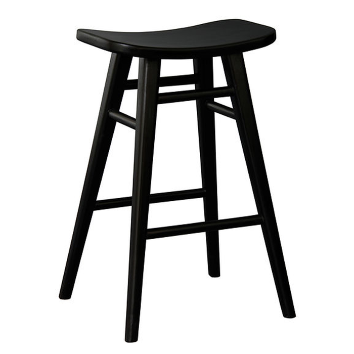 Black Avana Solid Timber Barstool