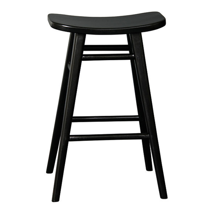 Black Avana Solid Timber Barstool