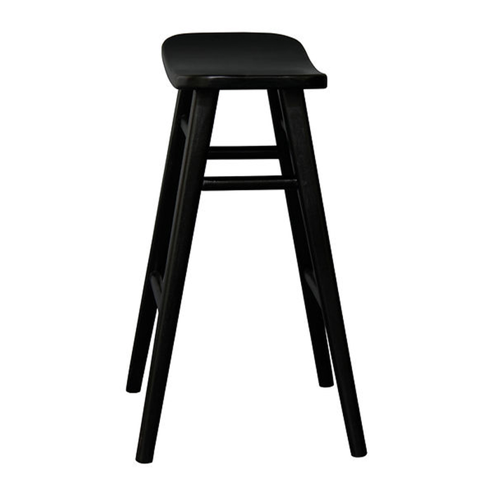 Black Avana Solid Timber Barstool