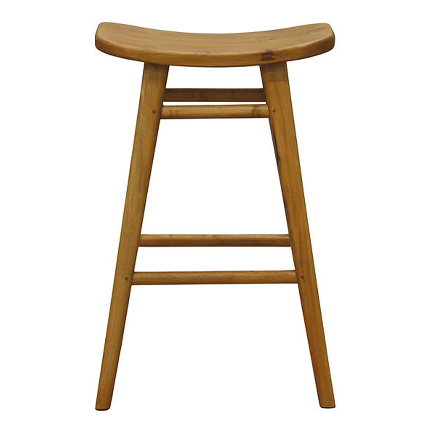 Caramel Oval Solid Timber Kitchen Counter Barstool