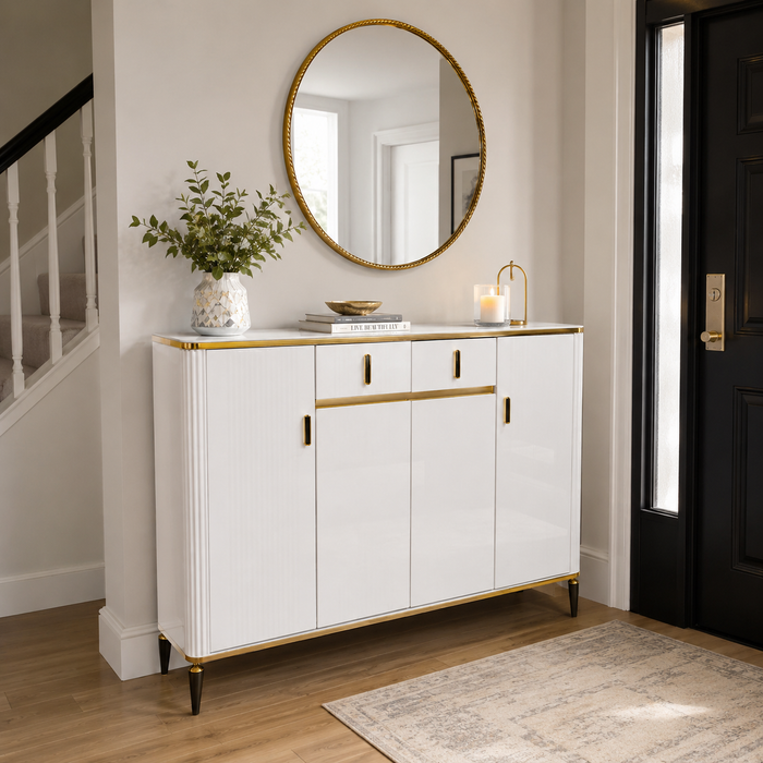 Amarelle 4 Door Shoe Cabinet FULLY ASSEMBLED