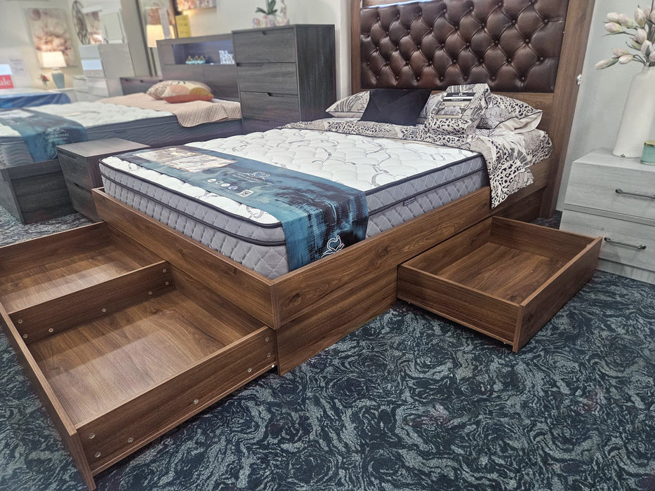 Alexander Bed with Phone Charger & LED Lights