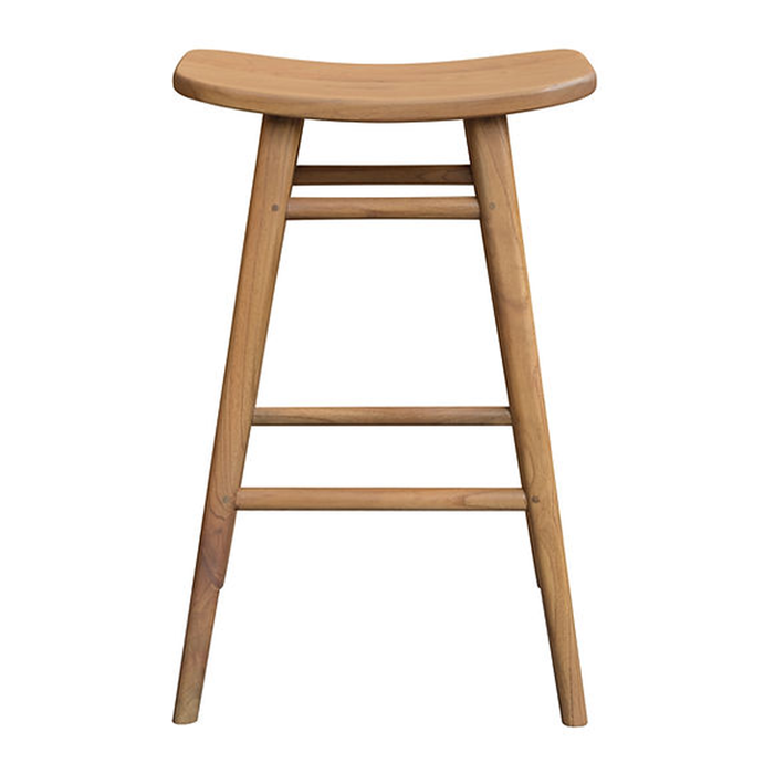 Avana Natural Solid Mindi Timber Counter Stool