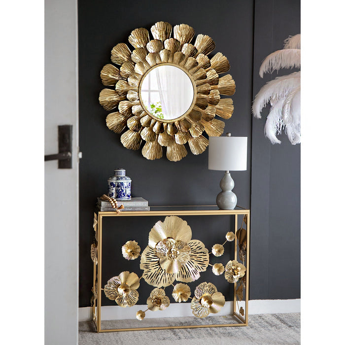 Lavish Gold Console Hallway Table 99cm