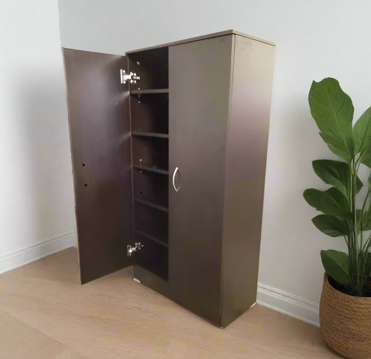 2 Door Shoe Cabinet walnut - Mission