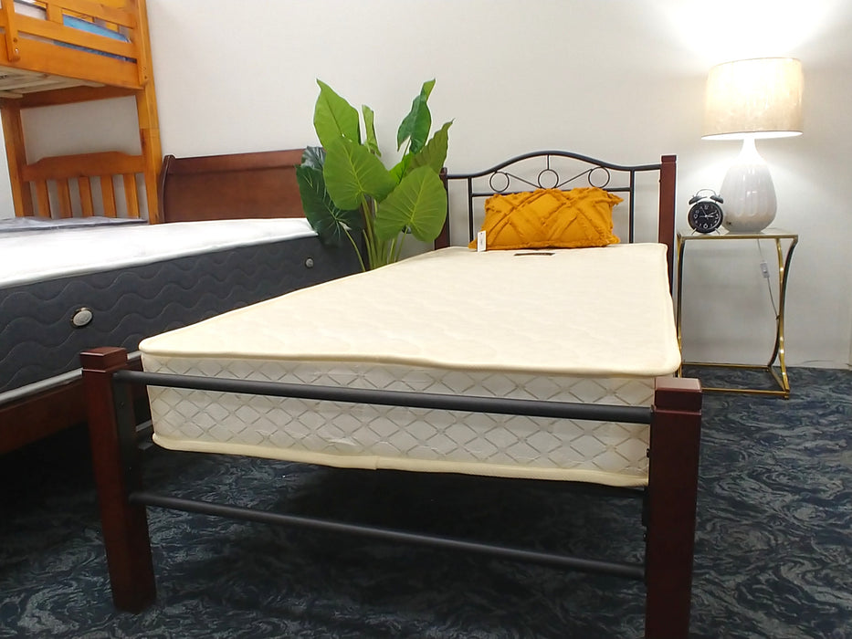 Dark Oak Sweet Dream Metal Bed Frame