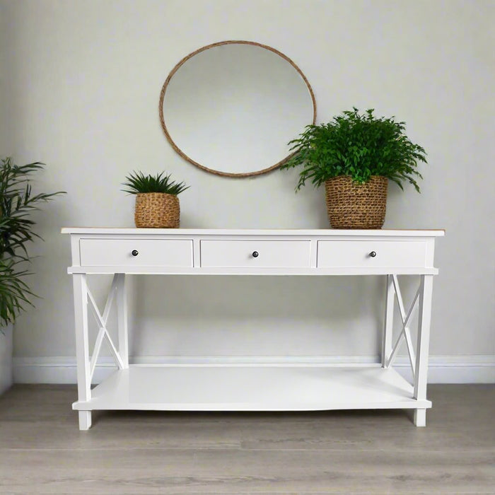 Hampton 3 Drawers Console Table 150cm