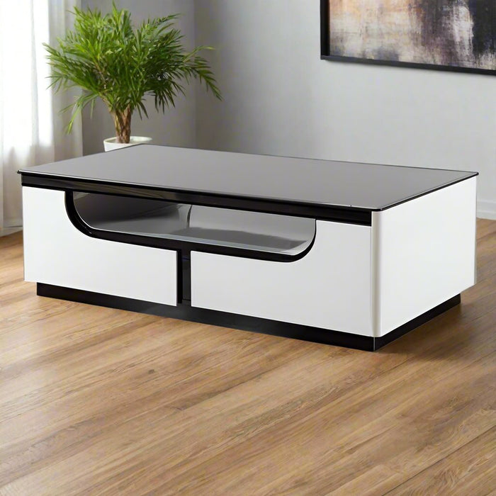 Serena Coffee Table with 4 Drawers 130cm x 70cm