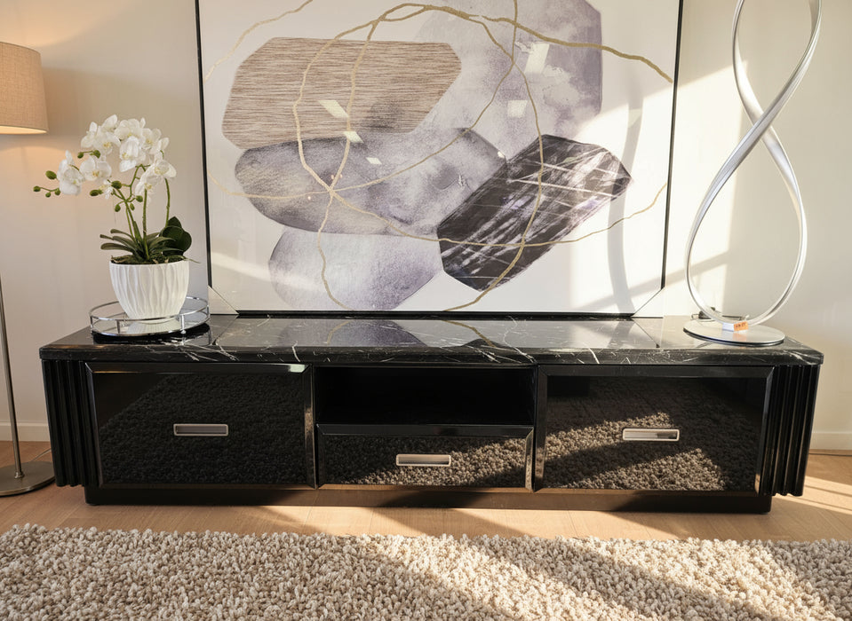 Madrid 2.0m Entertainment Unit - Black