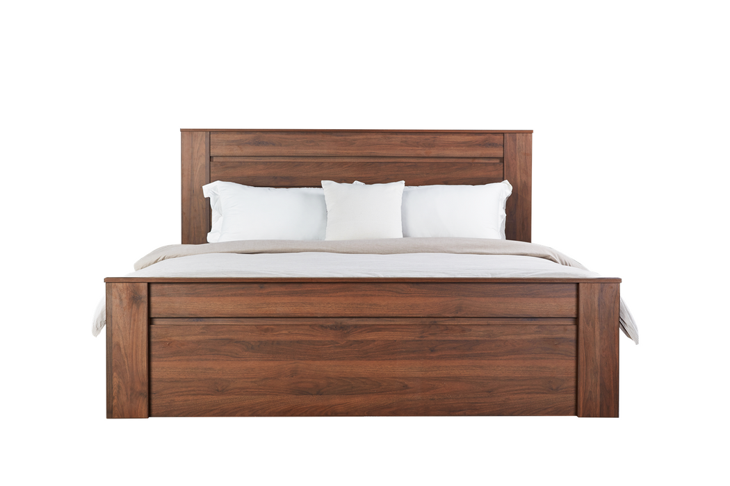 Jaxon Walnut Brown Queen Bed Frame