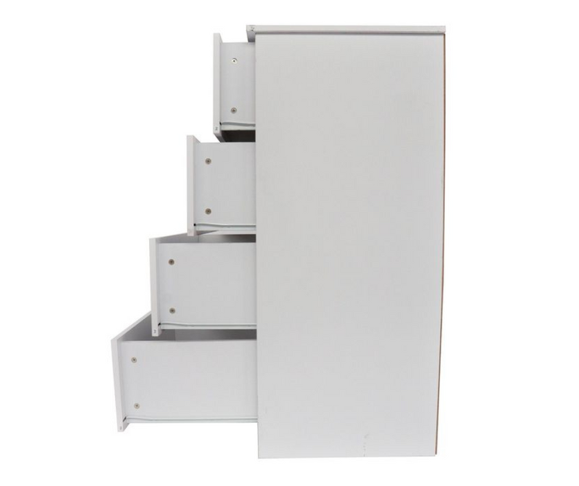 Milton 4 Chest of Deep Drawers Tallboy White | Liverpool & ST Marys NSW