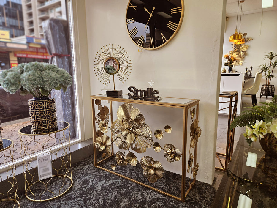 Lavish Gold Console Hallway Table 99cm