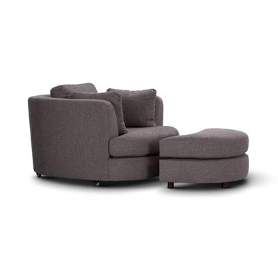 Orlando Swivel Arm Chair Grey