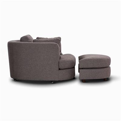 Orlando Swivel Arm Chair Grey