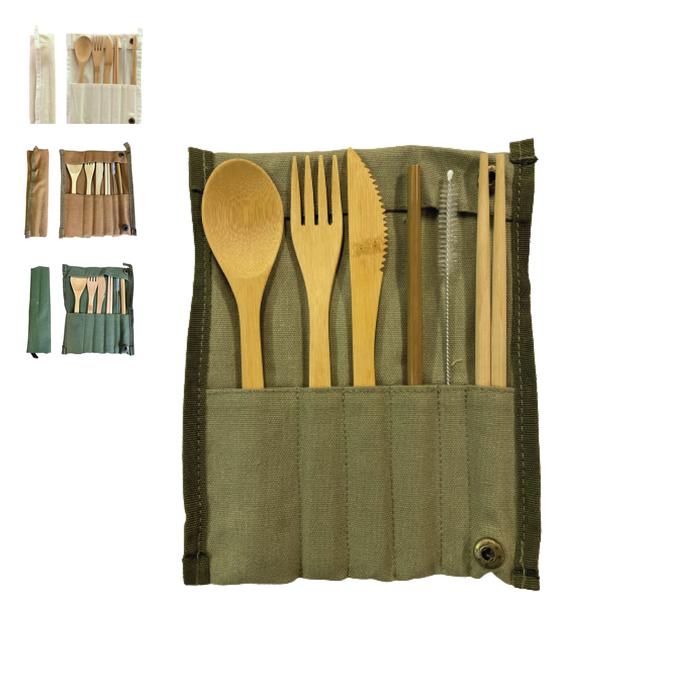 Roll up Bamboo Cutlery Set