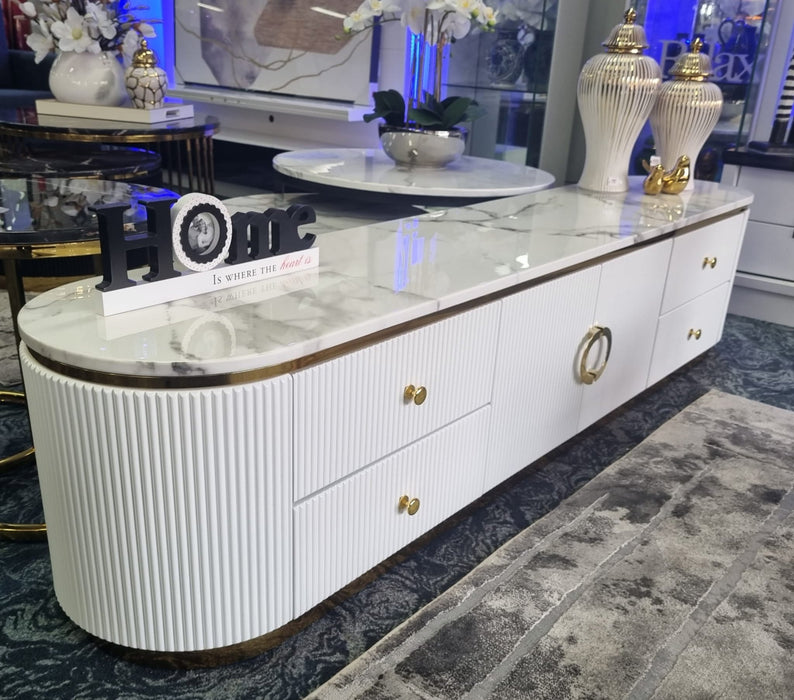 Amarelle White Tv Stand 160-200 CM