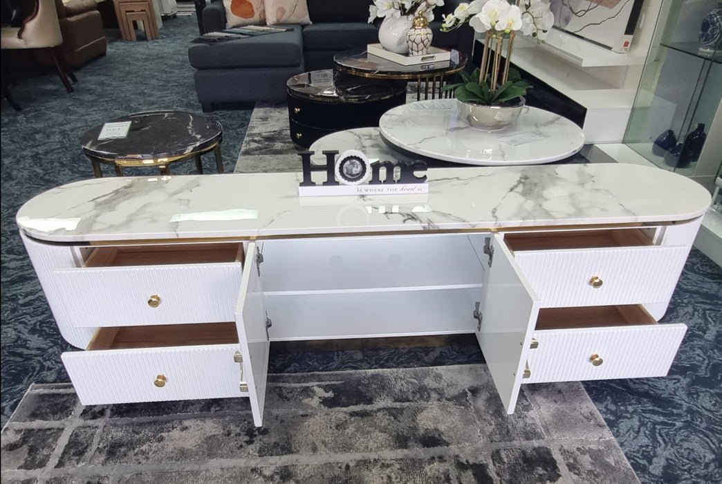 Amarelle White Tv Stand 160-200 CM