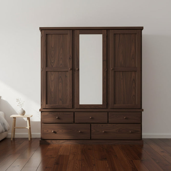Large 3 Door Timber Robe 182cm