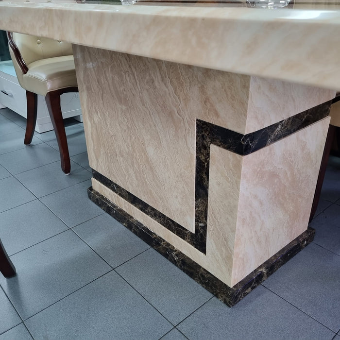 Beige Marble Dining Table