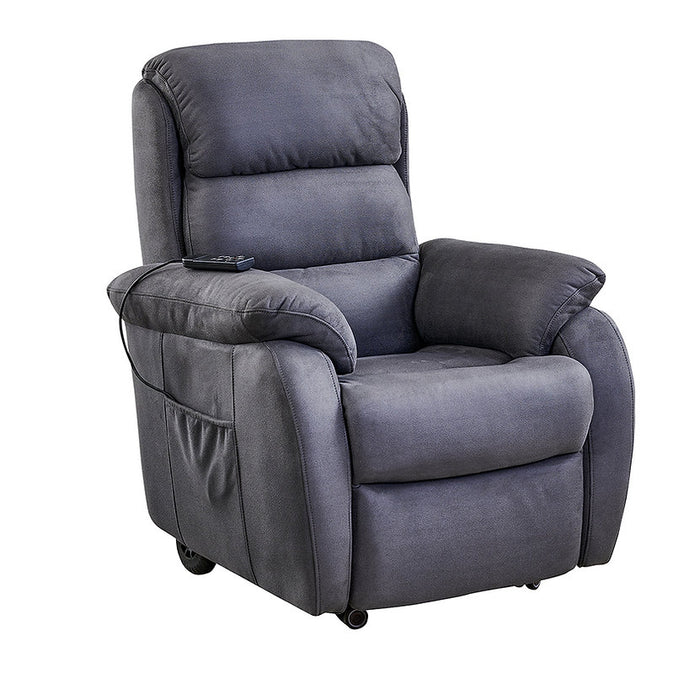 Brighton Electric Recliner Lift Chair with Wheels Dark Grey