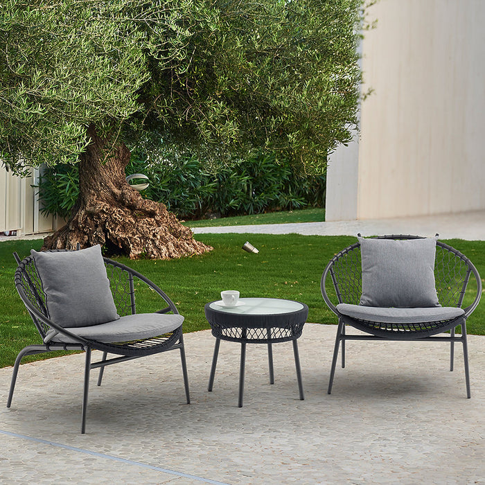 Dark Grey John Hay 2 Seater Outdoor Set