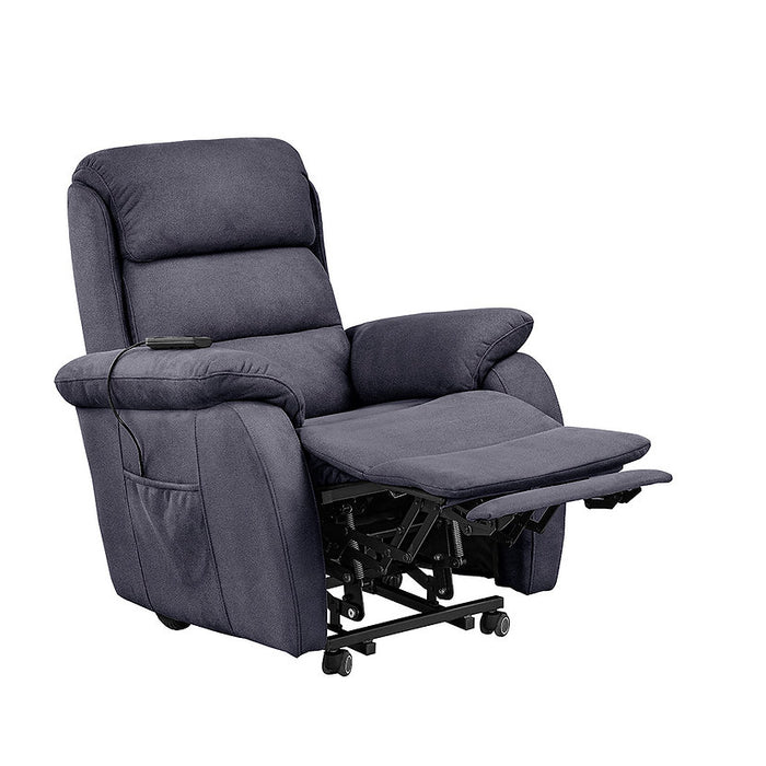 Brighton Electric Recliner Lift Chair with Wheels Dark Grey