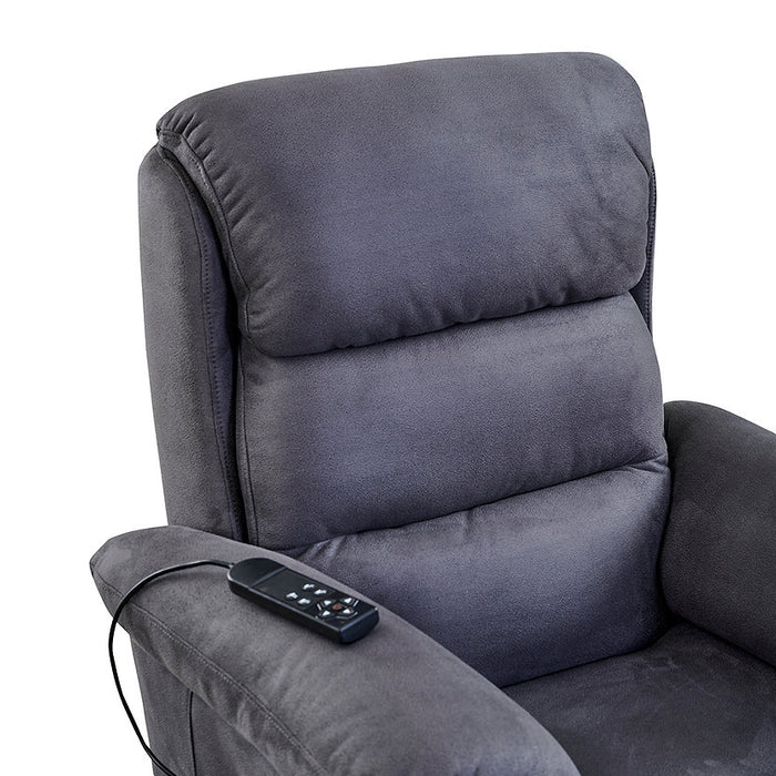 Brighton Electric Recliner Lift Chair with Wheels Dark Grey