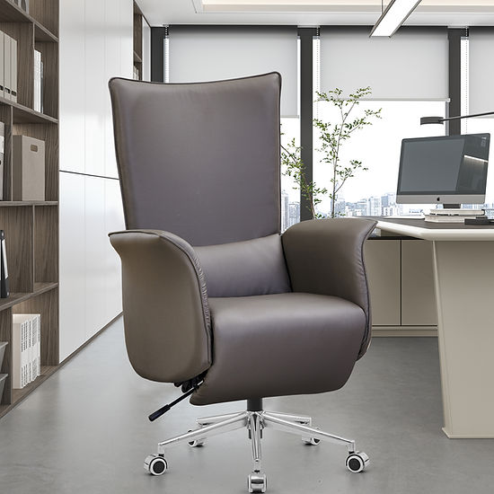 Gunee Office Recliner Chair Charcoal Black