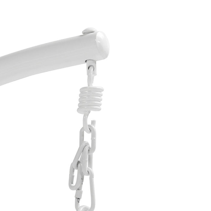 Shena Outdoor Rattan Hanging Swing Chair White
