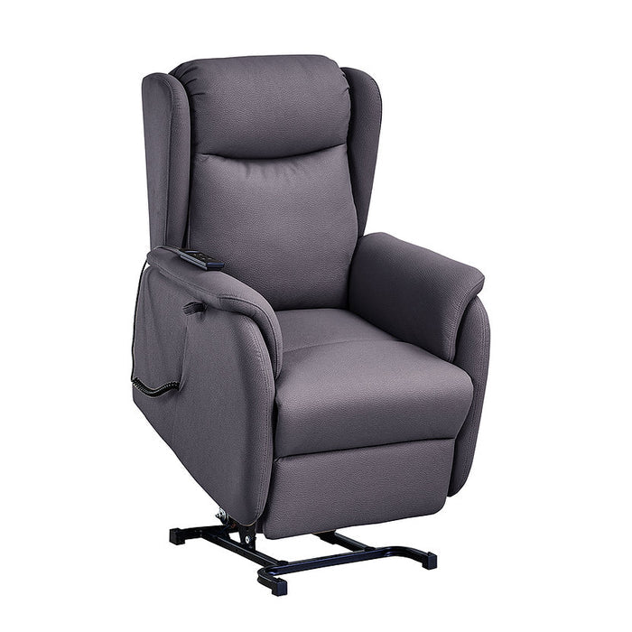 Hobart Electric Lift Up Recliner Armchair with Remote Control Black Ash