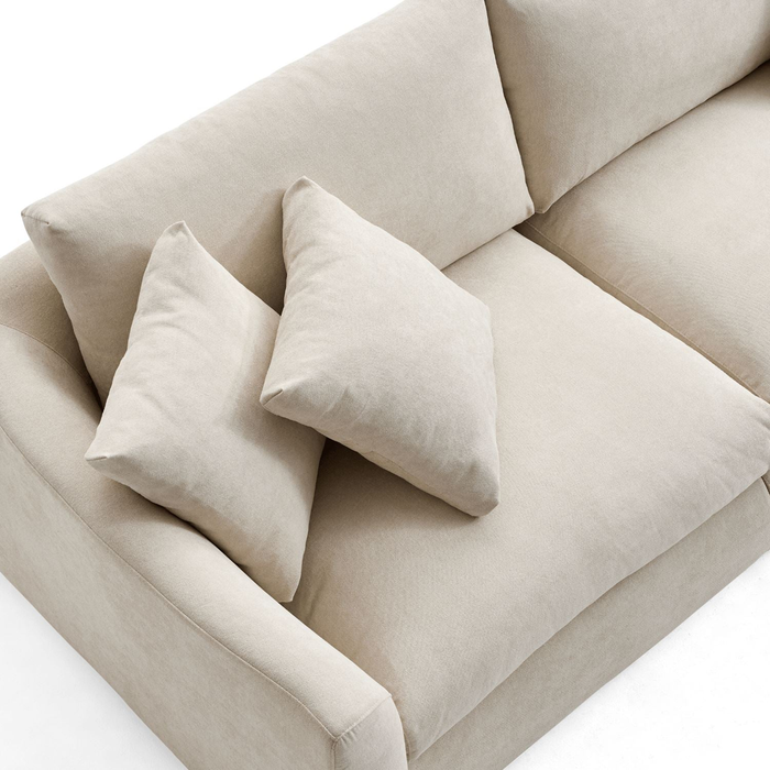 Harmony 2 Seater Fabric Sofa Cream
