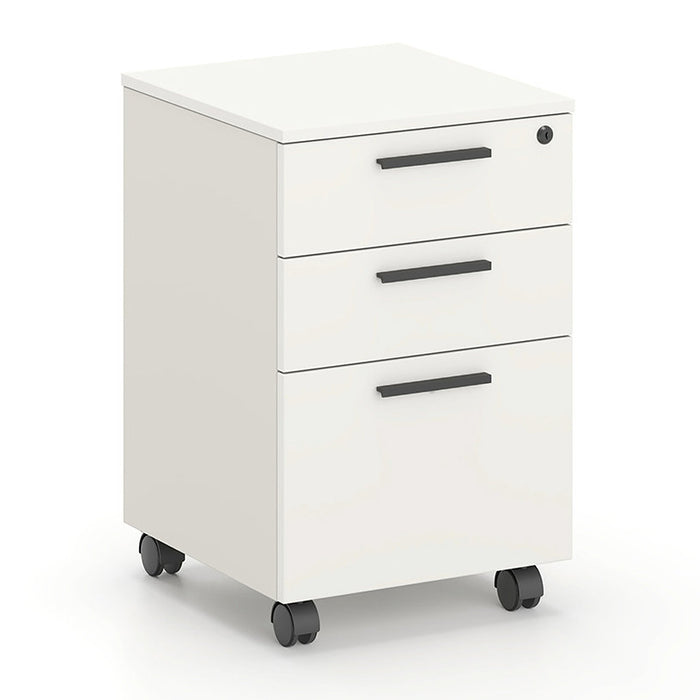 Enzo Mobile Pedestal Filing Cabinet White